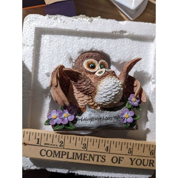 Owl Figurine "Owl Always Watch Over You" By Kayomi Harai From Youre Such A Hoot - Picture 5 of 10